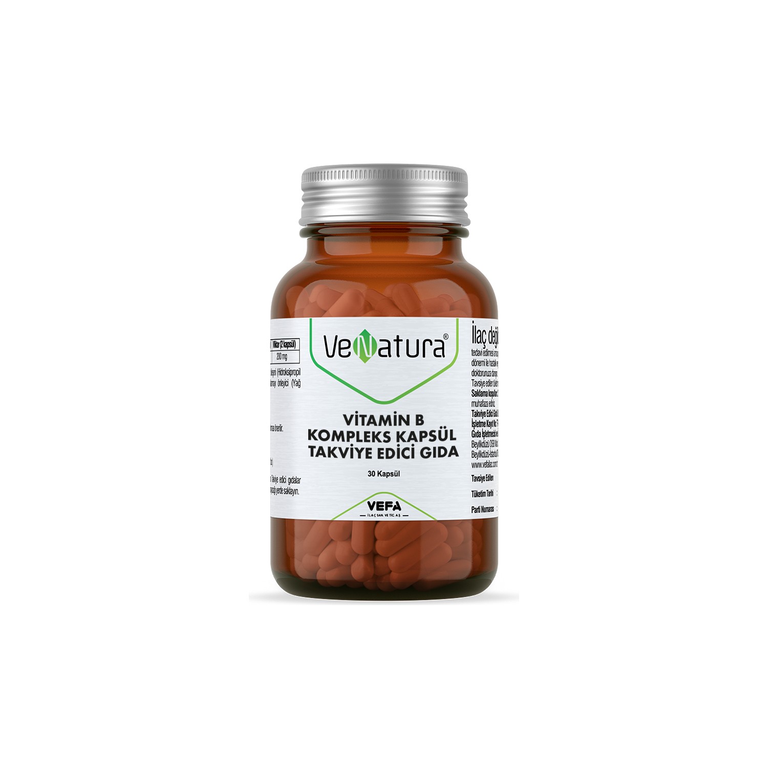 Витамины Venatura B комплекс, 30 капсул balea vitamin c concentrate 7 capsules