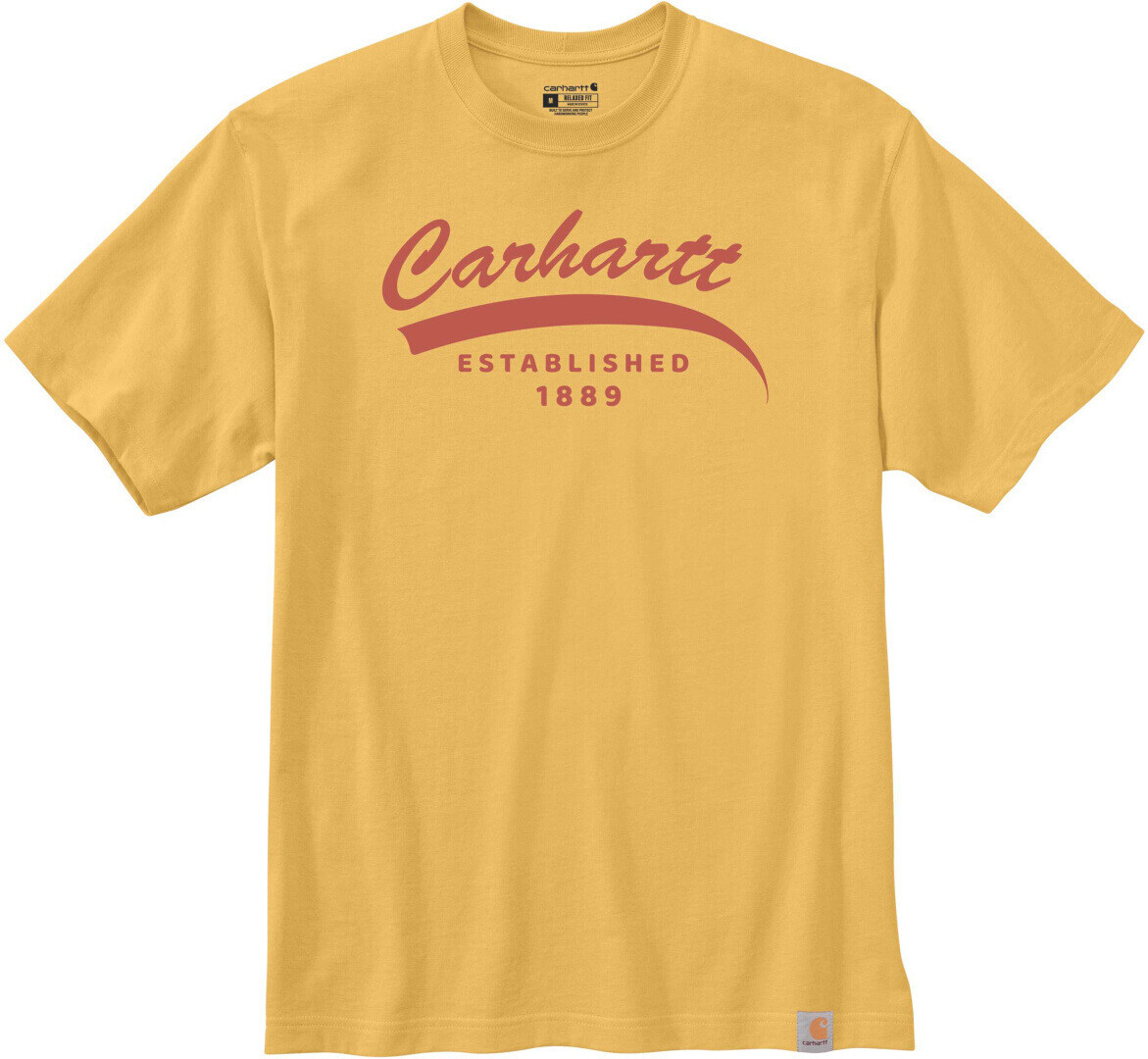 

Футболка Carhartt Relaxed Fit Heavyweight Graphic, желтый