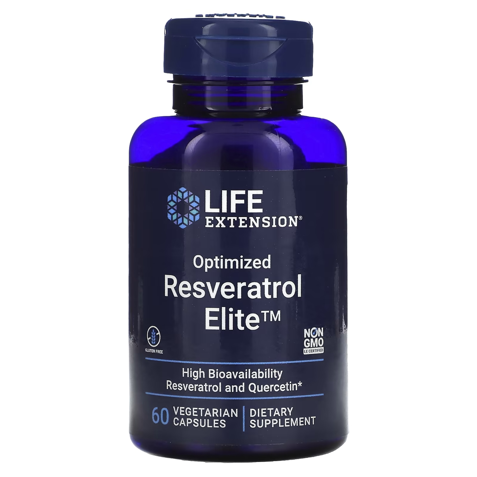 Оптимизированный Ресвератрол Life Extension, 60 вегетарианских капсул оптимизированный фукоидан с maritech 926 60 капсул life extension