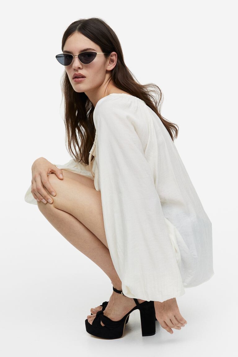 

Босоножки на платформе с узлом H&M, черный
