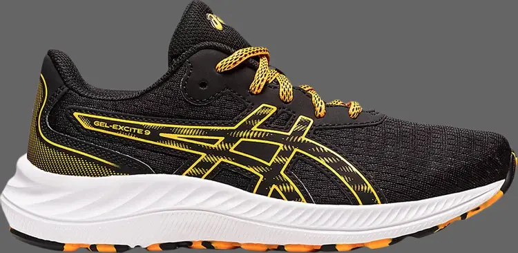 

Кроссовки gel excite 9 gs 'black amber' Asics, черный