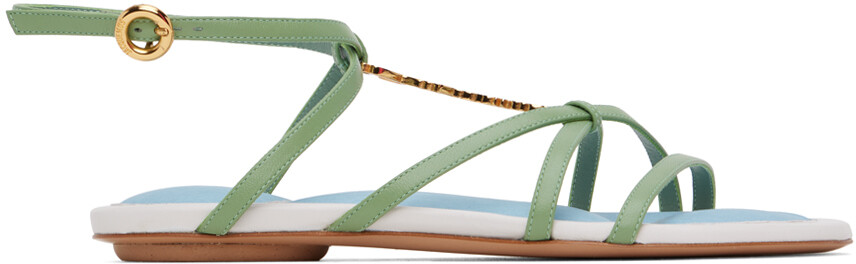 

Зеленые сандалии Les Sandales Pralu Plates Jacquemus