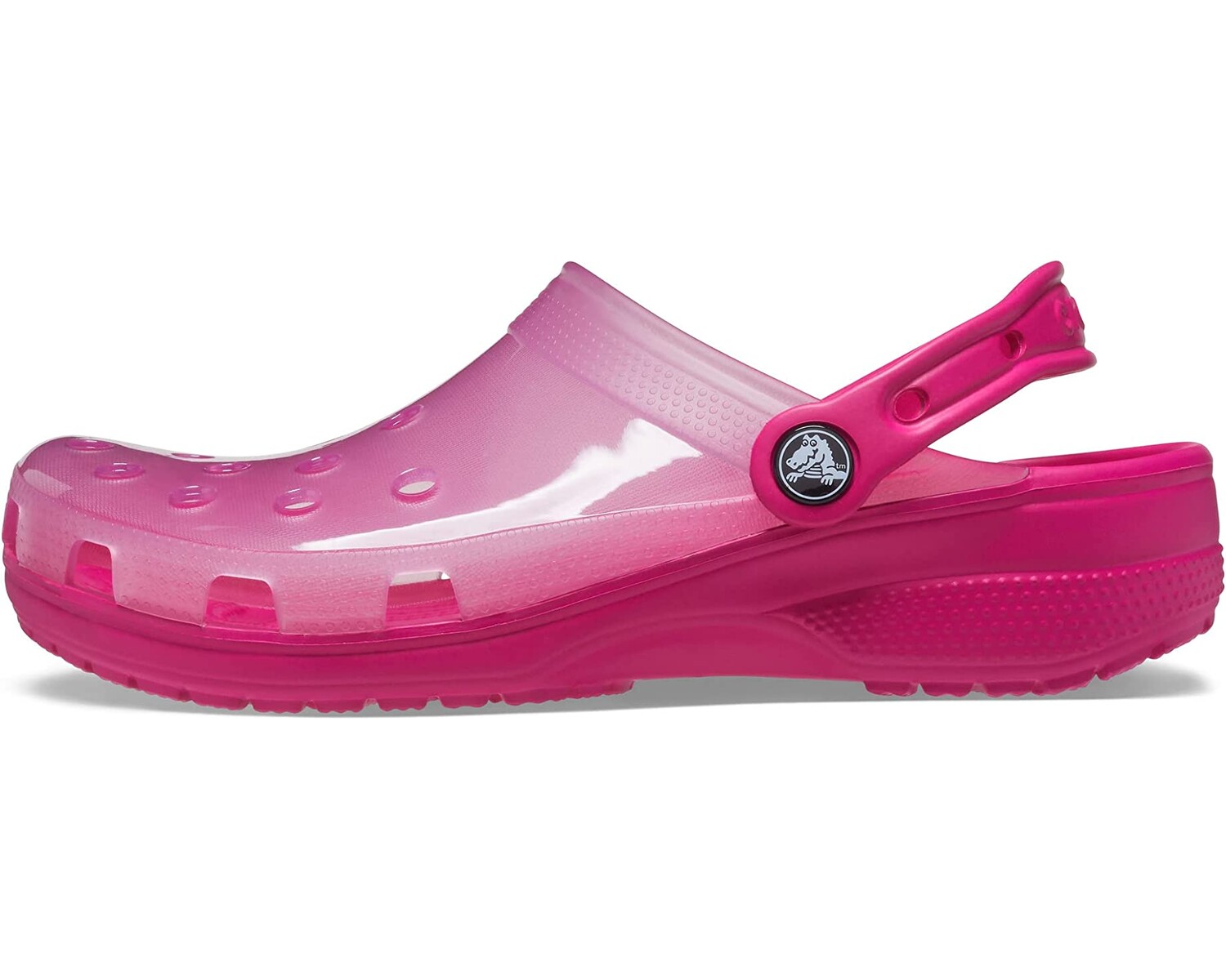 

Сабо Classic Translucent Clog Crocs, конфетно-розовый