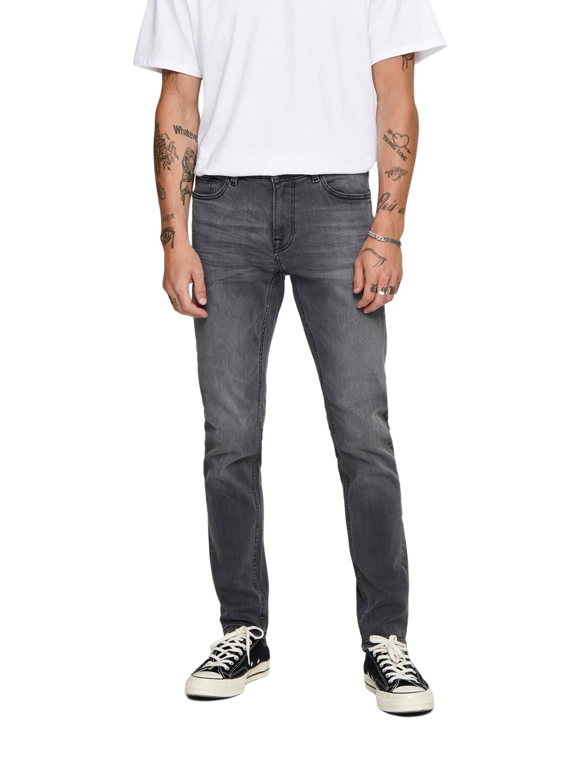 

Джинсы ONLY ONSWARP GREY DCC 2051 skinny, серый