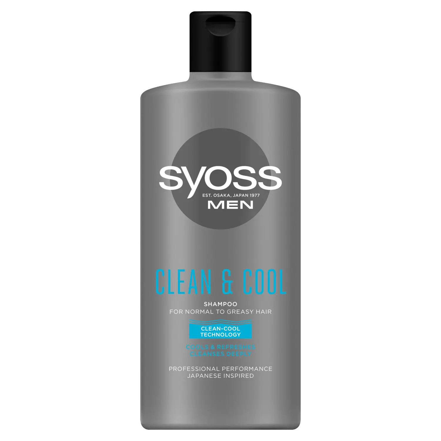 

Syoss Men Clean&Cool шампунь для нормальных и жирных волос для мужчин, 440 мл