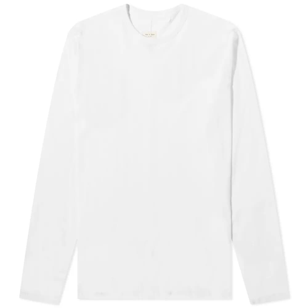 

Футболка Rag & Bone Long Sleeve Base Tee, Белый