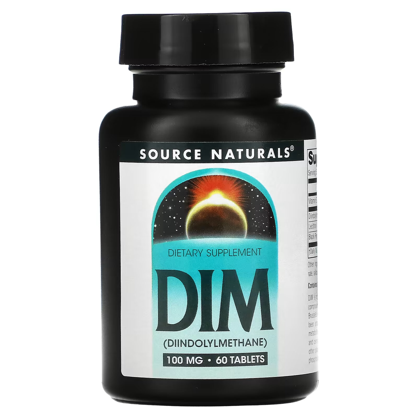 Source Naturals, DIM (дииндолилметан), 100 мг, 60 таблеток цена и фото