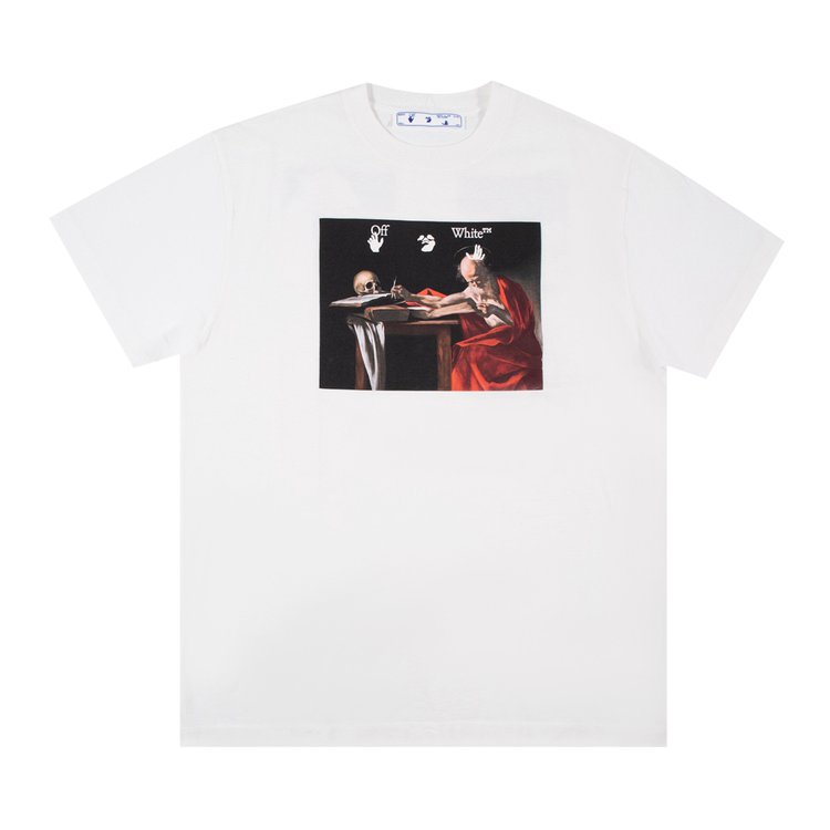 Футболка Off-White Caravaggio Over Tee 'White', белый - фото