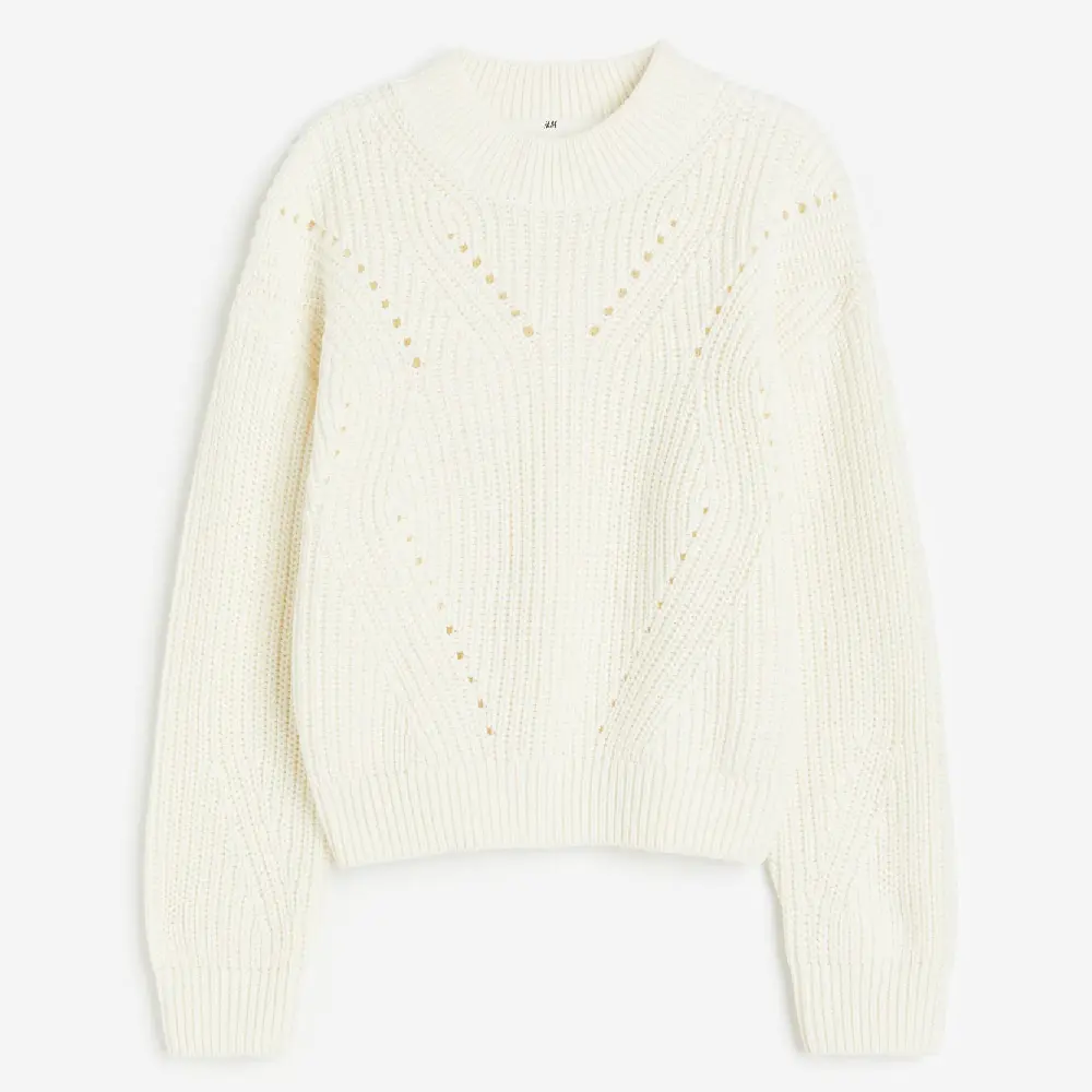 

Свитер H&M Kids Cotton-blend, кремовый, Бежевый