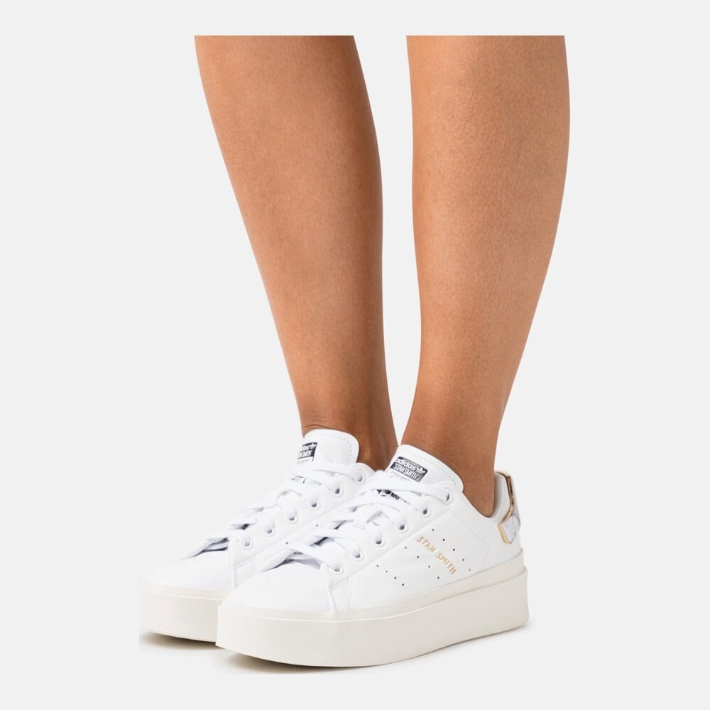 Adidas originals stan smith store in white and metallic gold