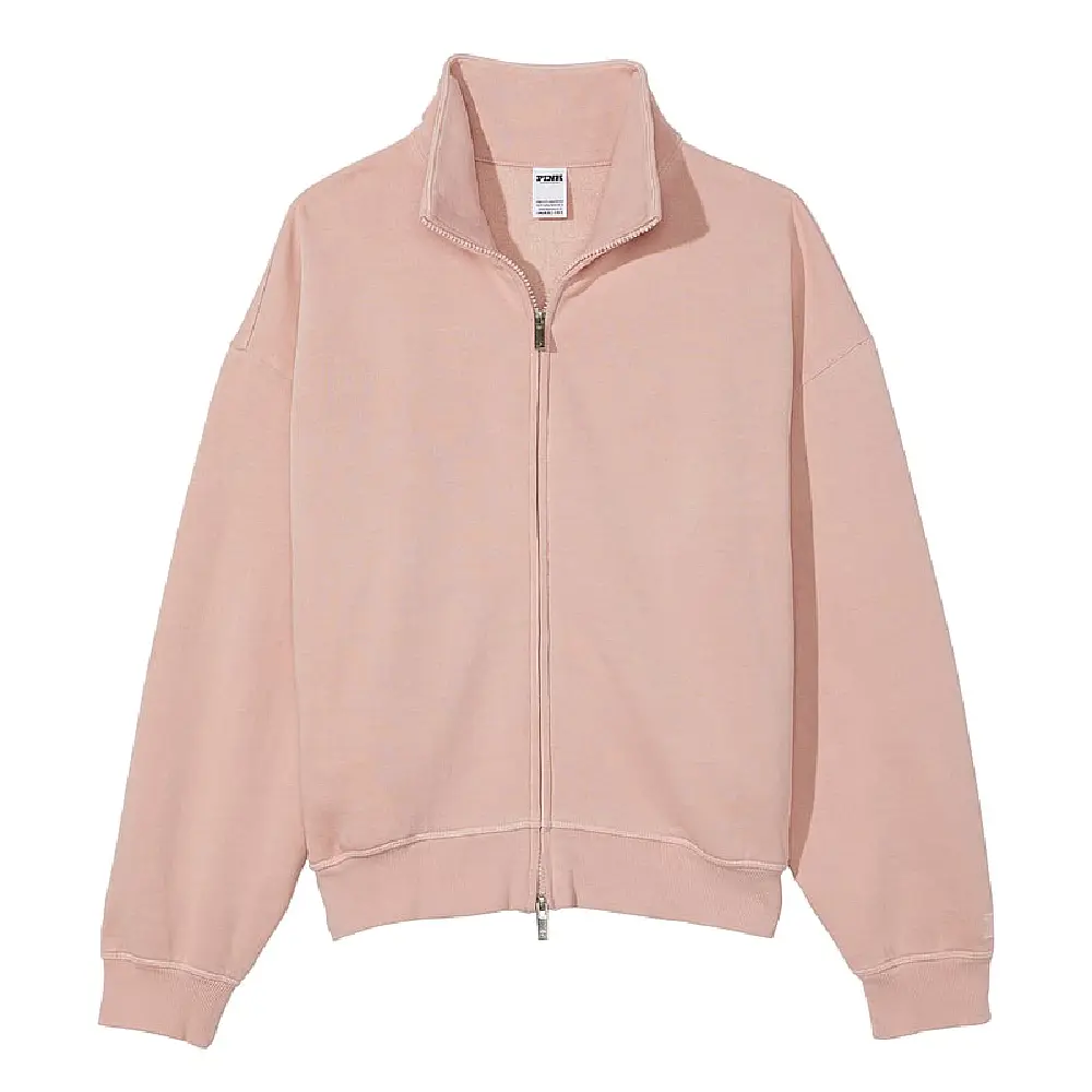 

Толстовка Victoria's Secret Pink High-neck Ribbed, светло-розовый