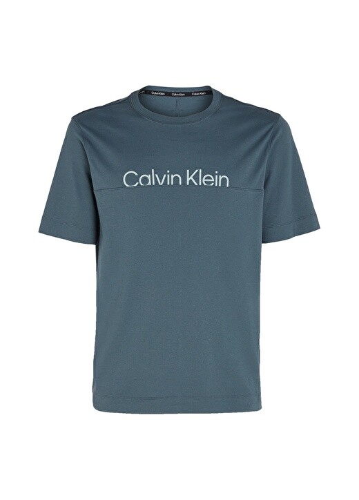 

Серая мужская футболка с круглым вырезом Calvin Klein, Серый