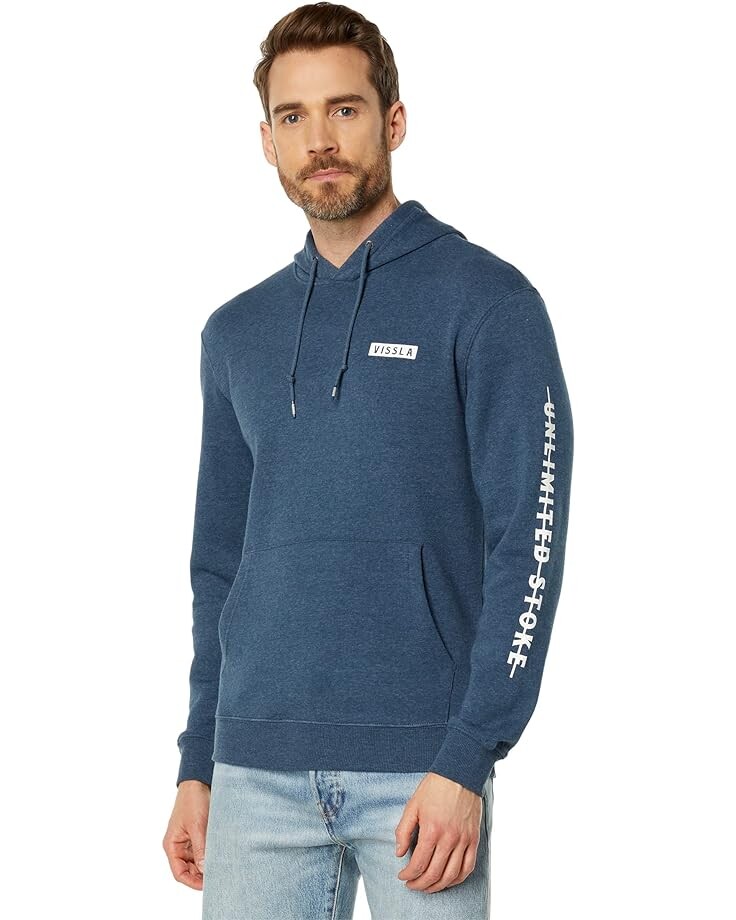 Худи VISSLA Coastal Eco Pullover Hoodie, цвет Midnight Heather