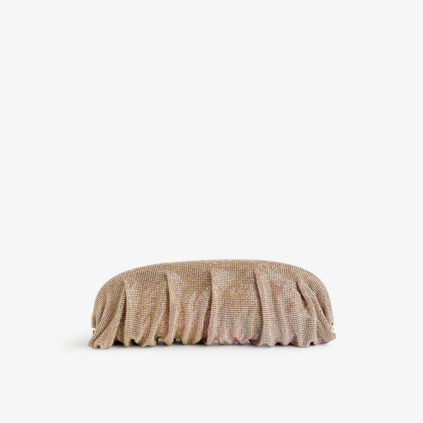 

Сетчатый клатч venus la couchée Benedetta Bruzziches, желтый
