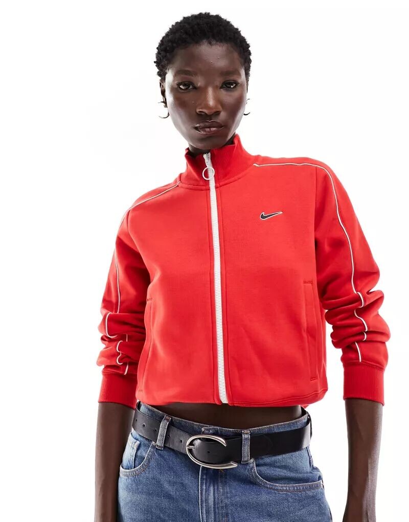 

Красная флисовая спортивная куртка Nike Streetwear