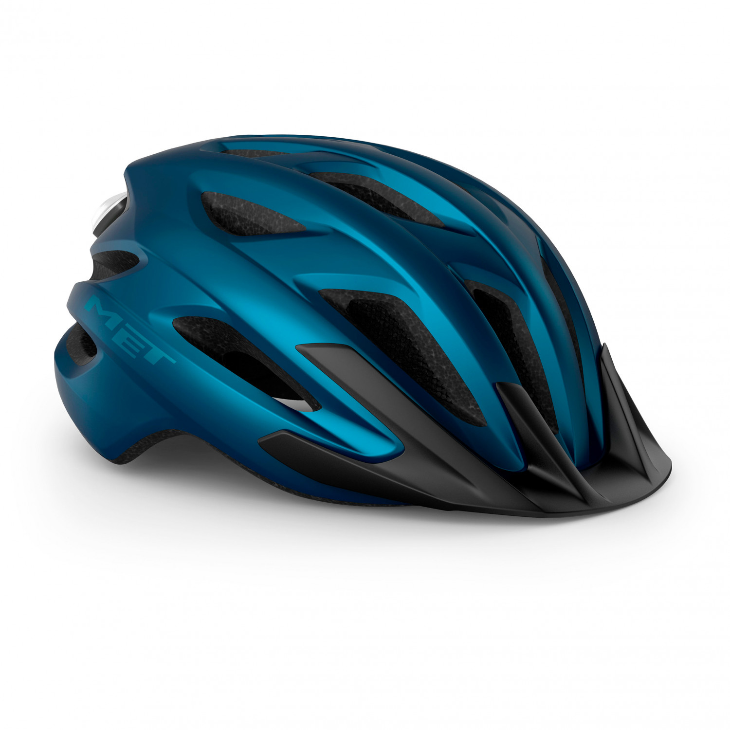 Велосипедный шлем Met Crossover, цвет Metallic Blue