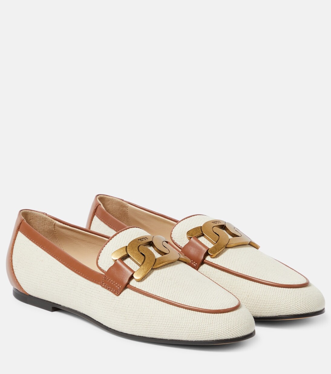 

Парусиновые лоферы catena с кожаной отделкой Tod'S, коричневый