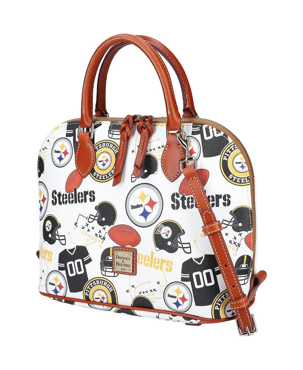 Женская сумка-портфель Pittsburgh Steelers Gameday на молнии Dooney & Bourke кошелек dooney