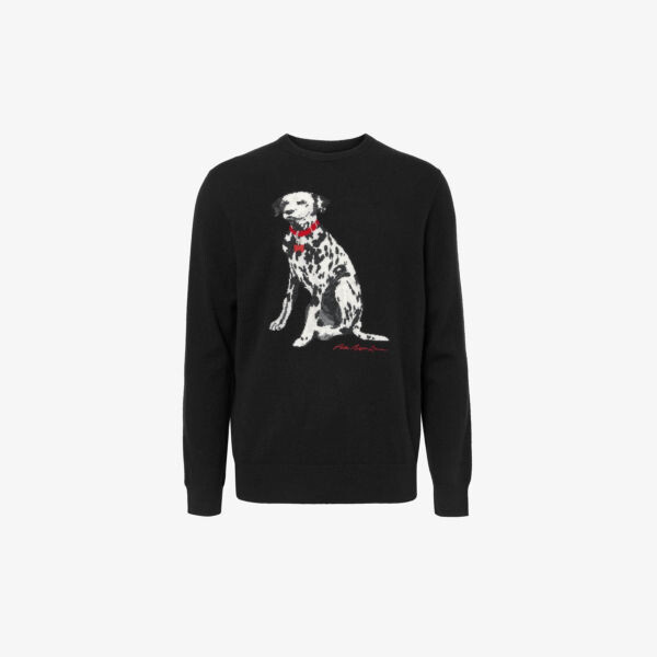 

Кашемировый джемпер с далматинской интарсией Polo Ralph Lauren, черный