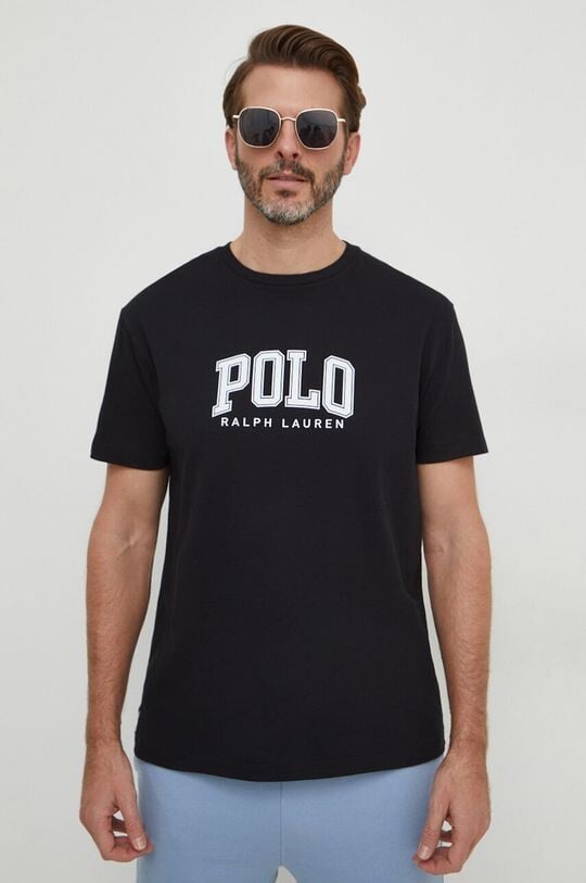 

Хлопковая футболка Polo Ralph Lauren, черный