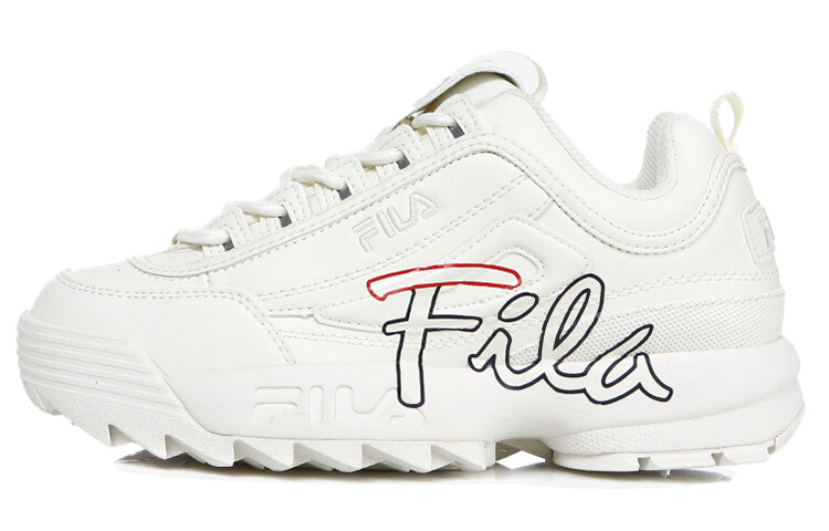 

Низкие неуклюжие туфли Fila Disruptor 2 кремового цвета