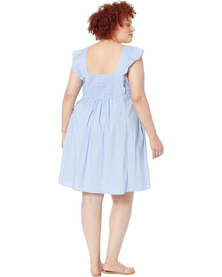 halter lace plus size babydoll Платье Draper James Plus Size Embroidered Maddie Babydoll Dress, светло-синий
