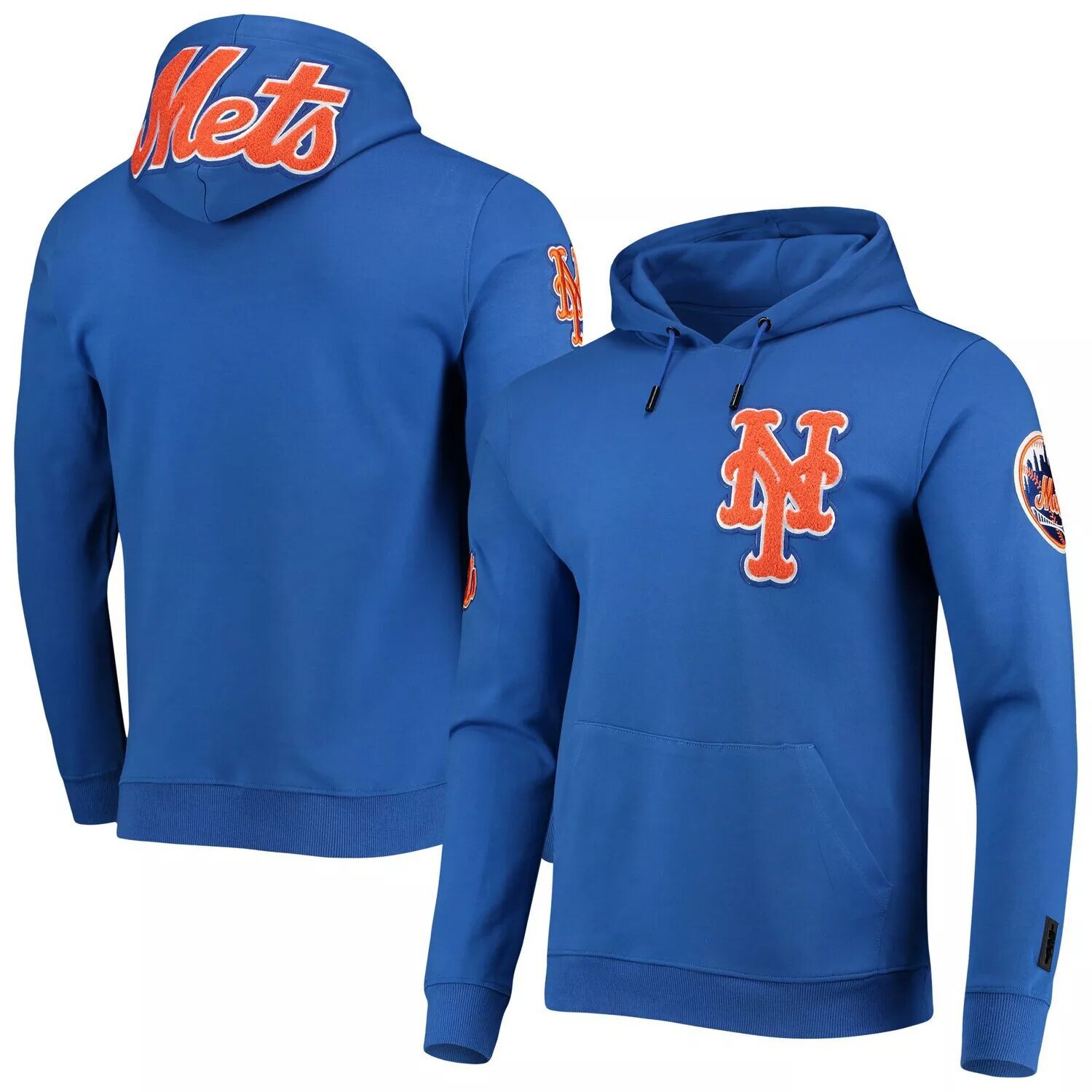 

Мужской пуловер с капюшоном и логотипом Pro Standard Royal New York Mets Team