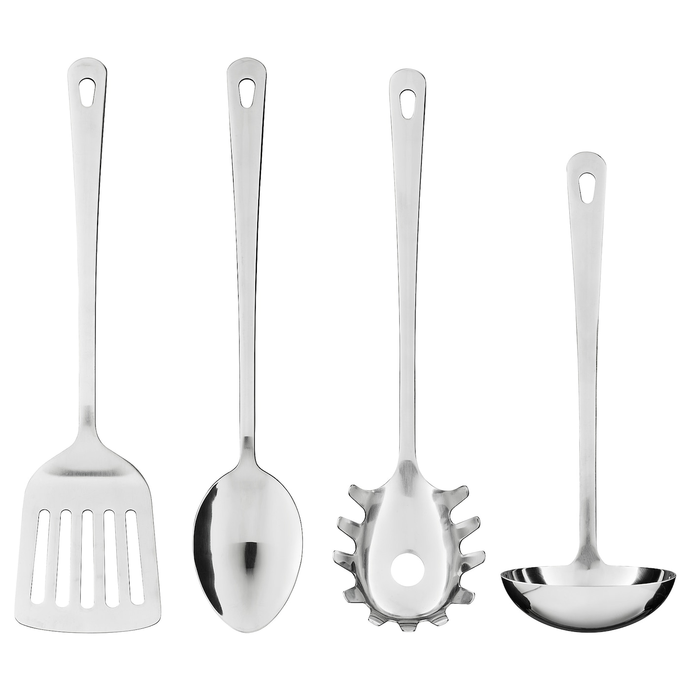 GRUNKA ГРУНКА Кухонные принадлежности,4 предмета, нержавеющ сталь IKEA
