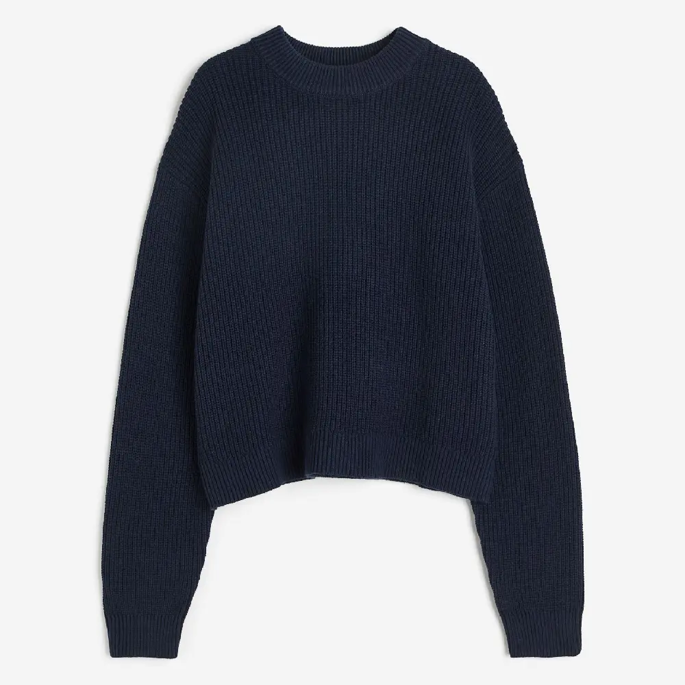 

Свитер H&M Rib-knit, темно-синий