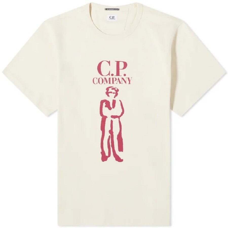 

Футболка C.p. Company 30/2 Mercerized Jersey Twisted British Sailor, белый