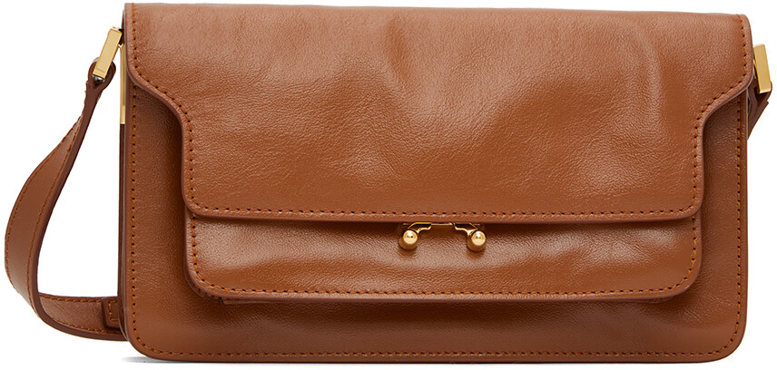 

Коричневая сумка через плечо East West Trunk Marni