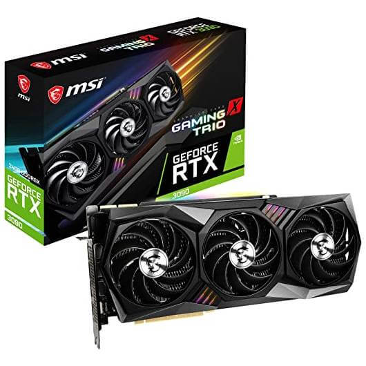 Видеокарта MSI GeForce RTX 3090 GAMING X TRIO, 24 Гб - фото