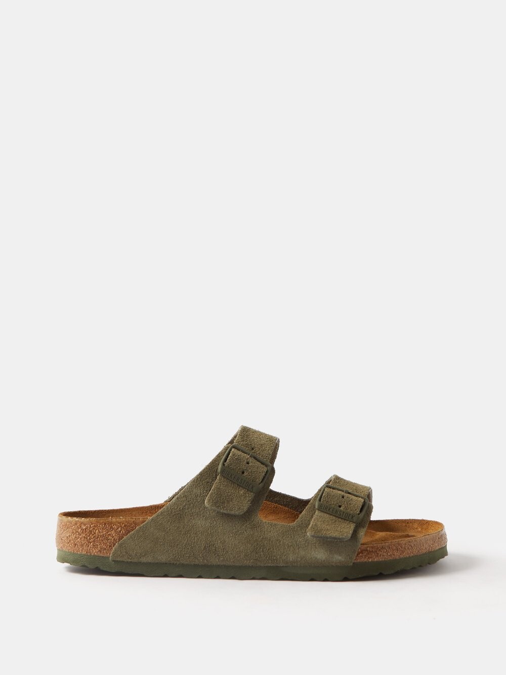 

Замшевые сандалии arizona с пряжками Birkenstock, зеленый