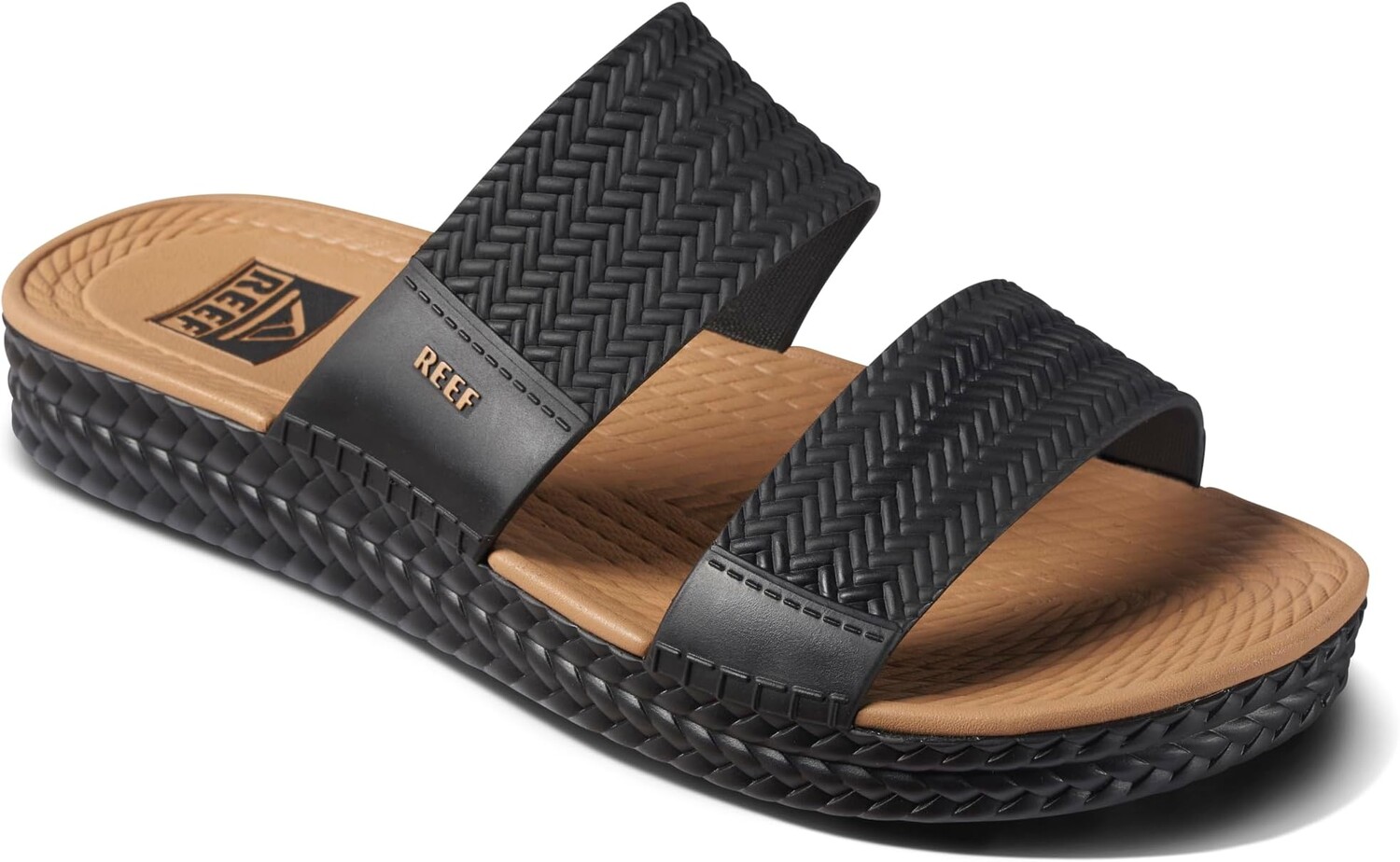 Сандалии на плоской подошве Water Vista Slide Reef, цвет Black/Tan