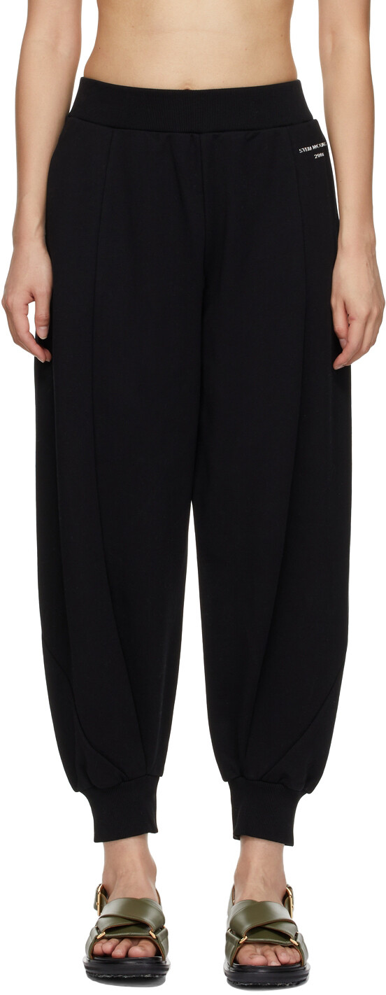 

Черные брюки для отдыха с логотипом 3D Metallic Shiny Logo Stella McCartney, Черный