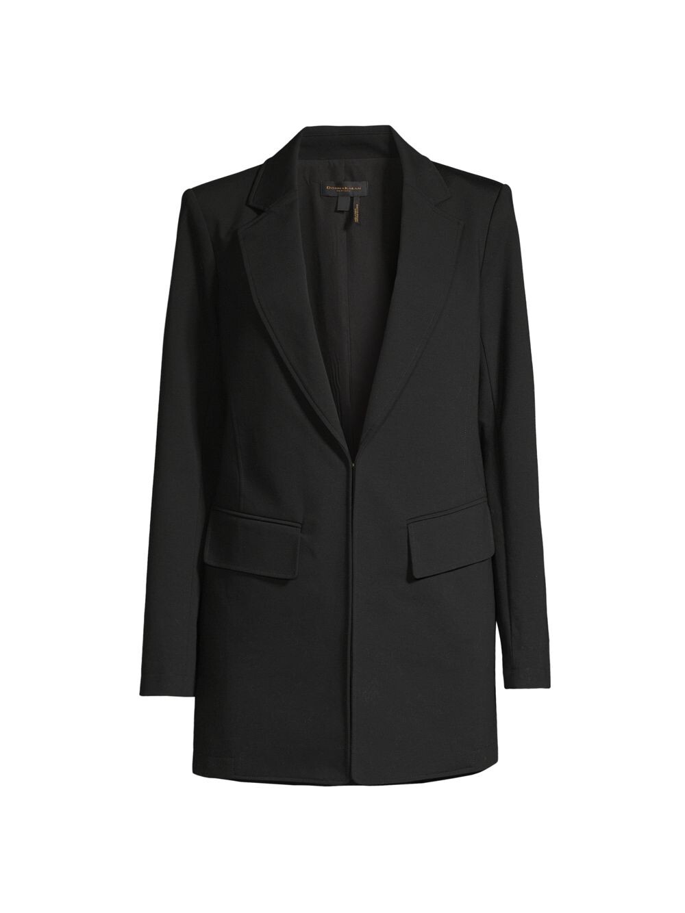 

Длинный вязаный блейзер City Garden Donna Karan New York, черный