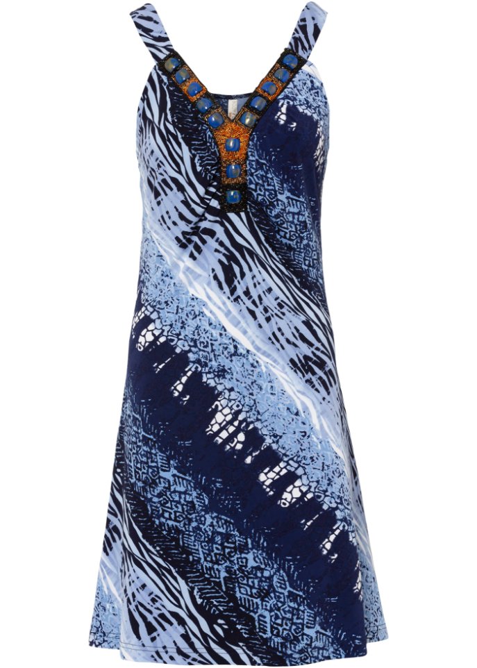 Летнее платье-рубашка Bodyflirt Boutique, синий платье bodyflirt летнее 42 44 размер
