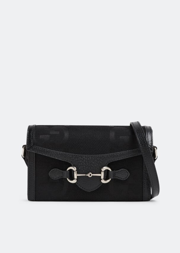 

Сумка GUCCI Horsebit 1955 mini bag, черный