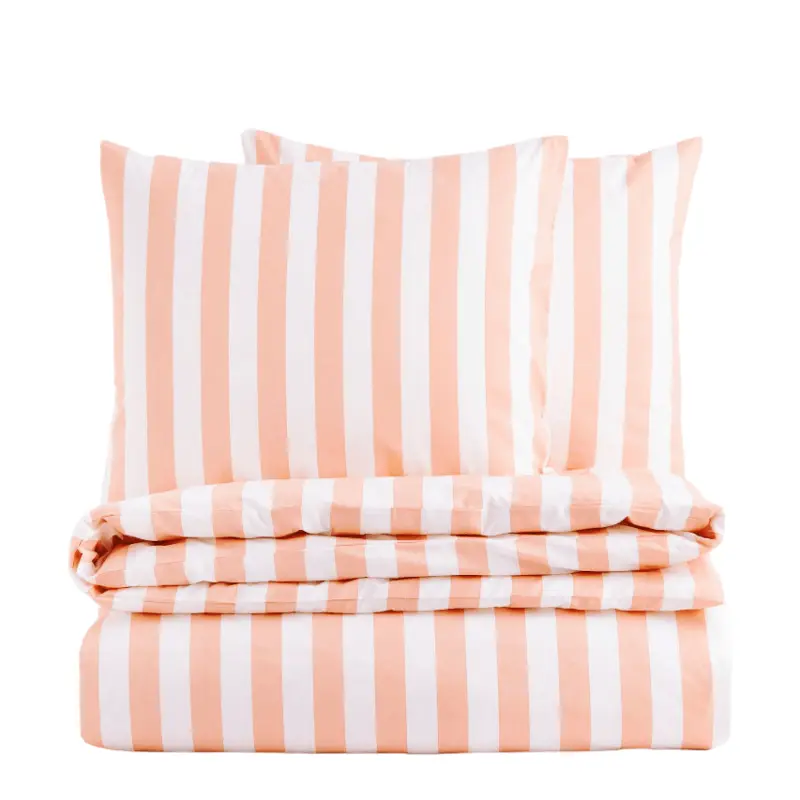 

Комплект двуспального постельного белья H&M Home, белый/светло-оранжевый