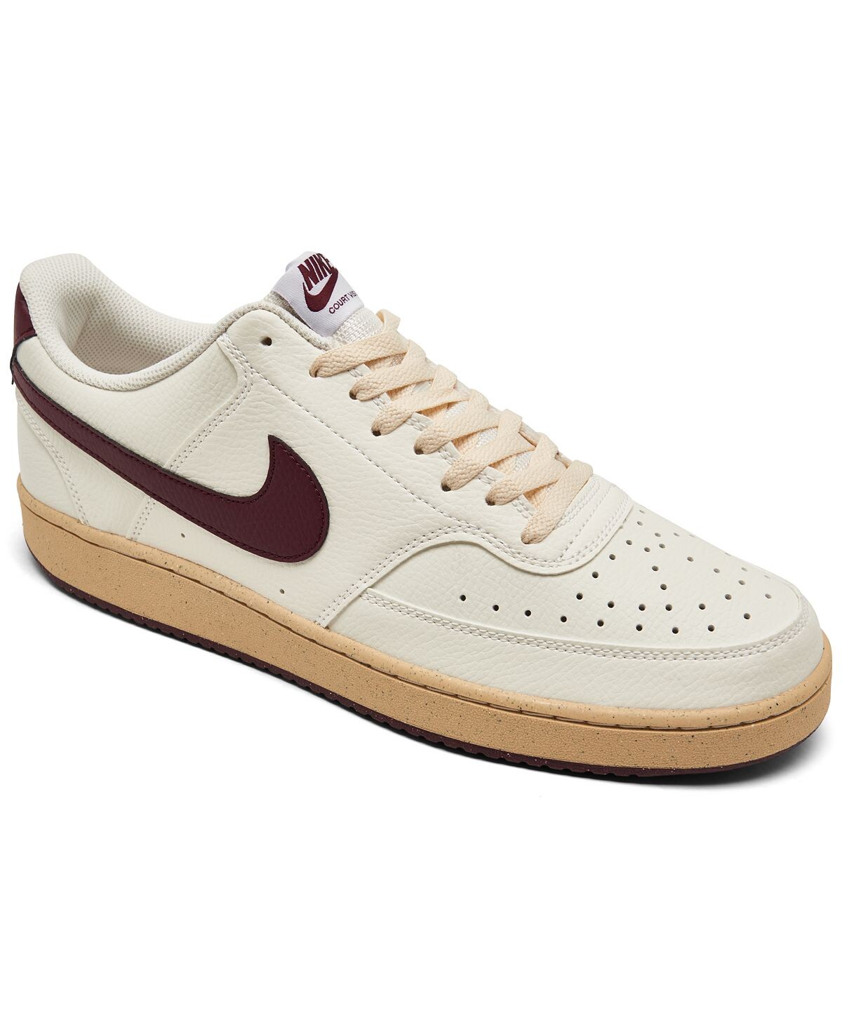 

Кроссовки Nike Court Vision Low Next Nature, кремово-бордовый