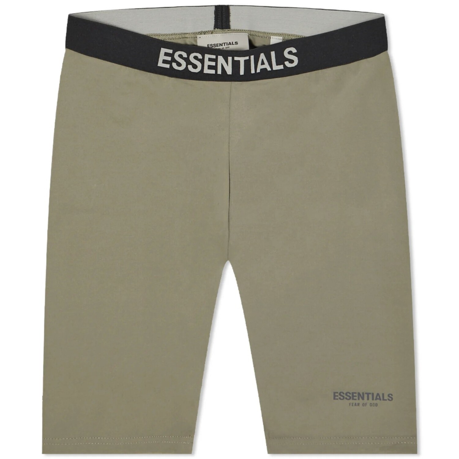 

Шорты Fear Of God Essentials Athletic Biker, зелено-бежевый