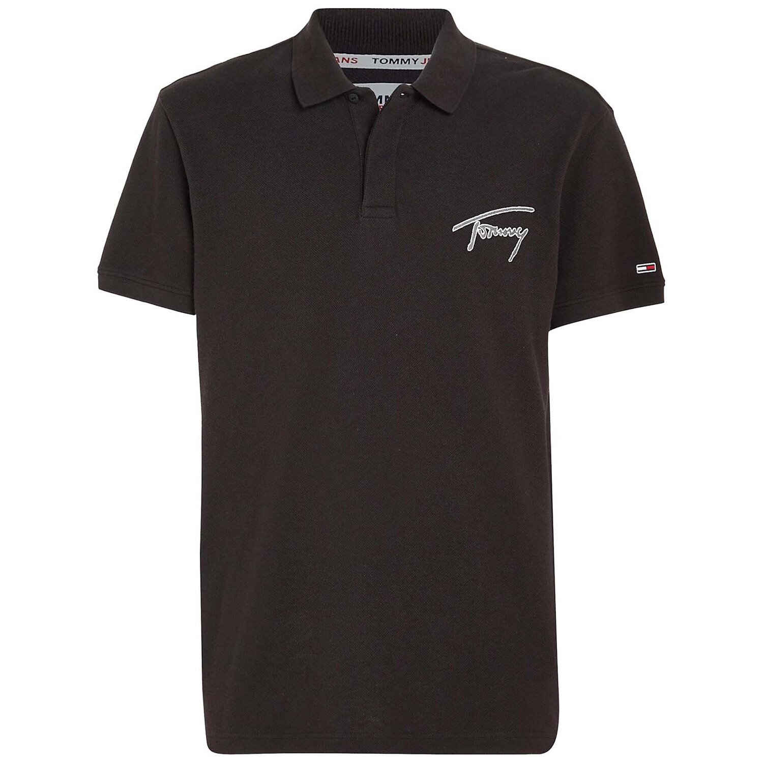 

Поло Tommy Jeans by Tommy Hilfiger Regular Fit Signature, черный