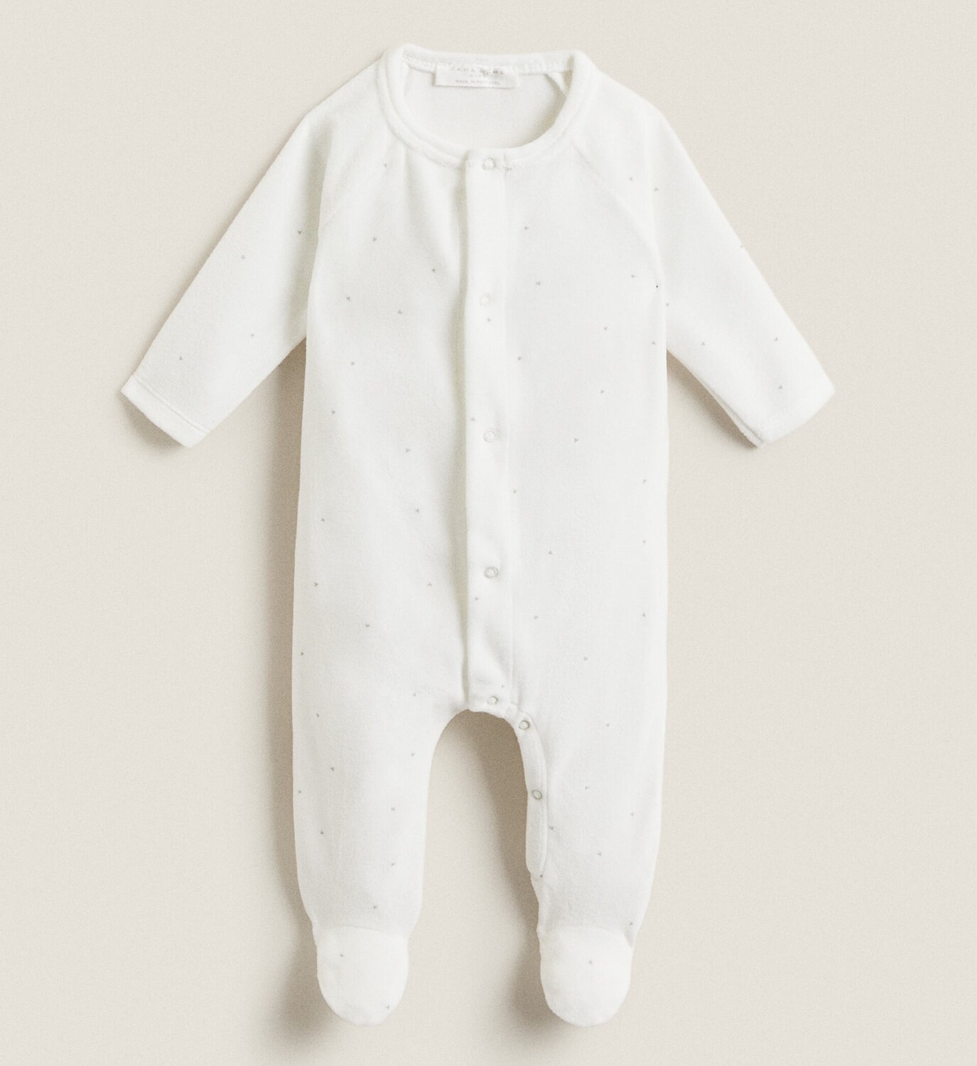 

Комбинезон Zara Home Velour Polka Dot, кремовый