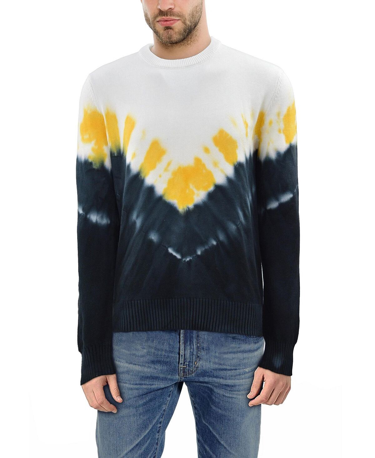 

Мужской свитер с круглым вырезом arrow tie dye X-Ray, мульти, Черный