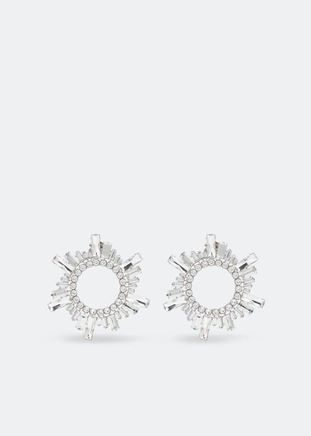 

Серьги AMINA MUADDI Begum crystal earrings, серебряный