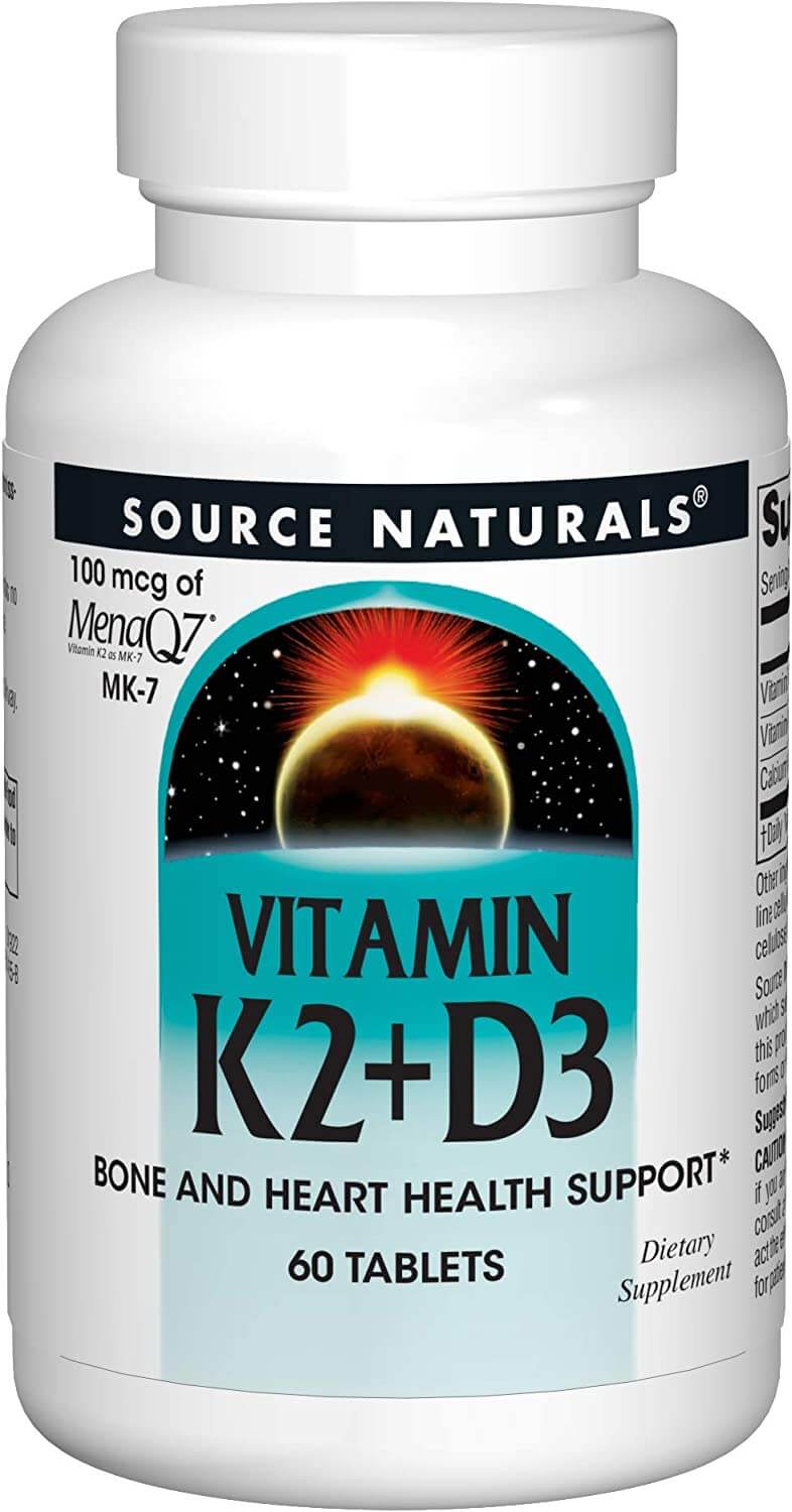 цена Витамин К-2 Source Naturals, 60 капсул
