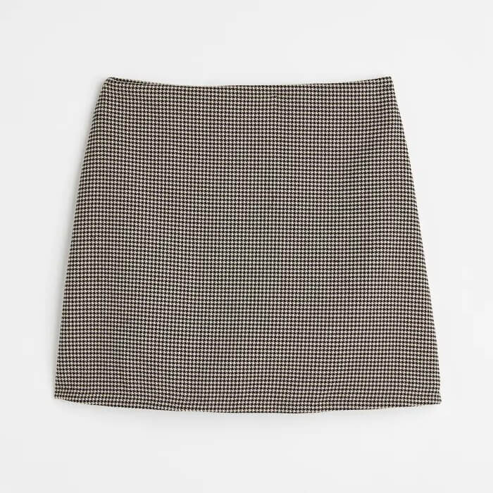 

Юбка H&M Mini, черный/гусиная лапка