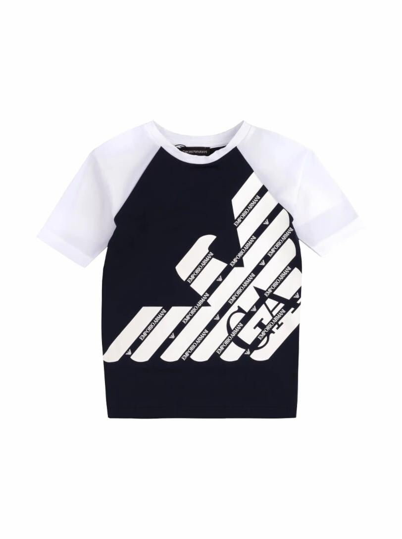 

Футболка с логотипом EMPORIO ARMANI