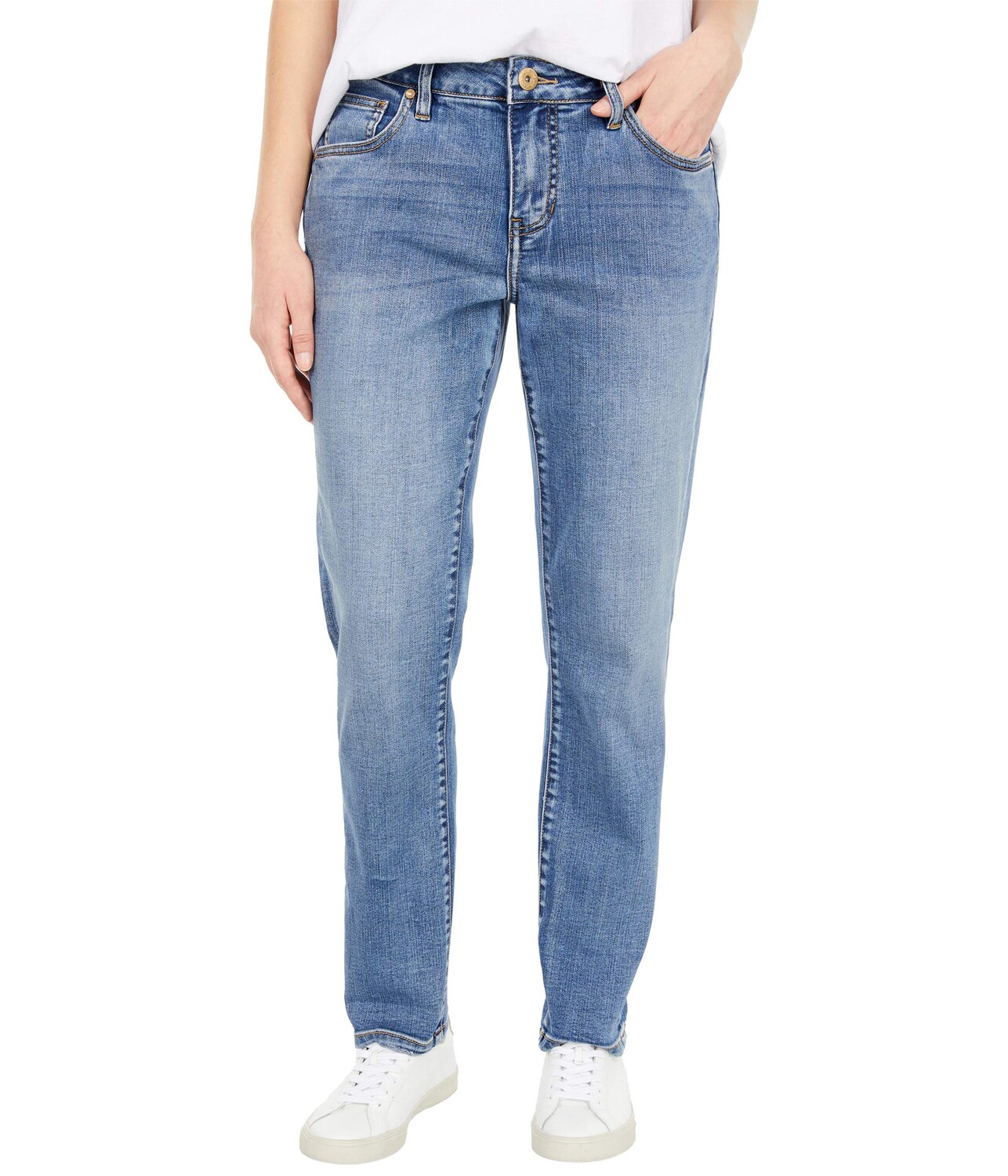 

Джинсы Jag Jeans, Carter Girlfriend Crosshatch Denim Jeans