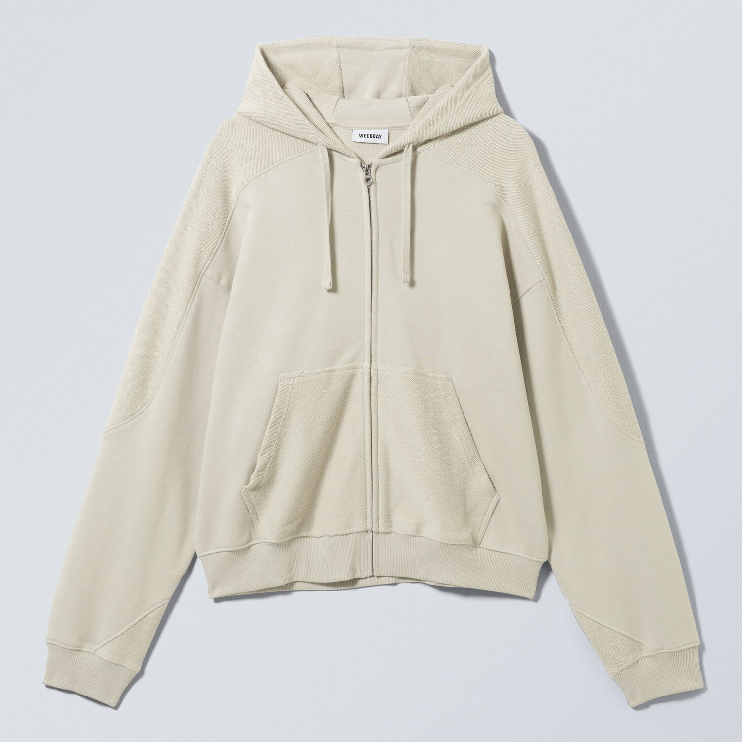 

Толстовка Weekday Craig Zip-up, серо-коричневый, Бежевый